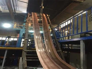 Stroj za lijevanje bakrenih šipki